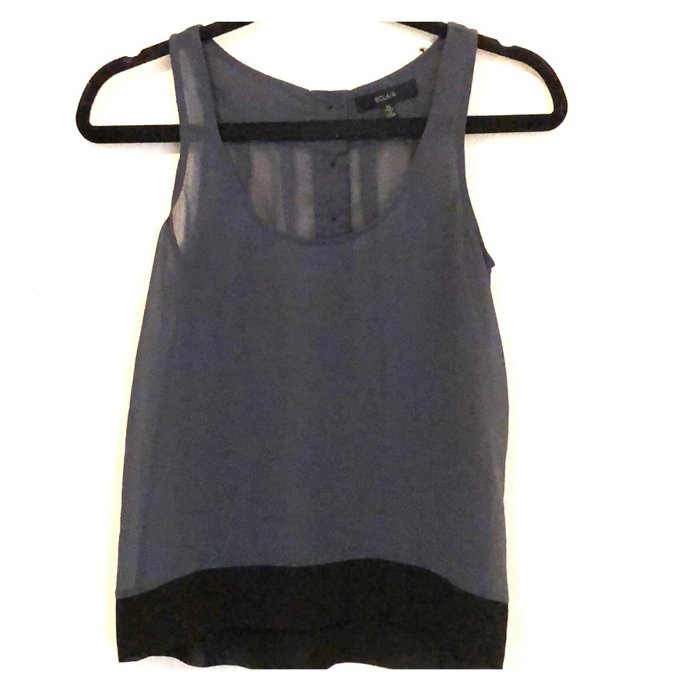 Dressy tank top with button detailing on back